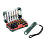 Coffret d'embouts sp avec lampe torche 29 pcs 626721000 metabo