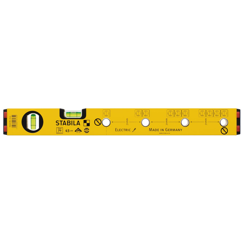 Niveau à Bulle Stabila 18450 R-Type 3 - 200 Cm (78 Pouces) - Neuf