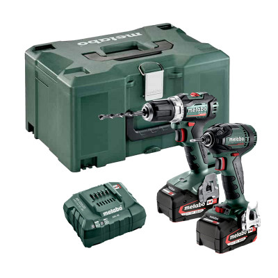 METABO Pack 2 outils 18V 4Ah perceuse + visseuse en METALOC