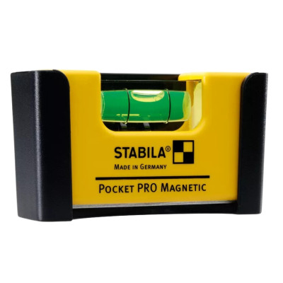 STABILA Niveau à bulle Pocket PRO Magnetic, 7 cm + clip - 17953