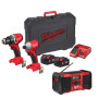 MILWAUKEE Pack 3 outils sans fil 18V 2x5Ah Brushless - M18 BLCPP4B