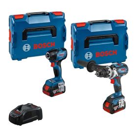 BOSCH Pack 2 outils 18V 5Ah GSR 18V-110 C+GDR 18V210 C - 0615990N2W