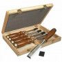 Coffret 5 ciseaux à bois manche en bois 2-16-217 stanley