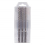 Coffret 3 forets béton SDS-Plus NEMESIS II 4 taillants MAKITA B-59075