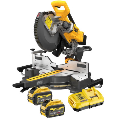 DEWALT Scie à onglets 305mm FLEXVOLT 54V 3Ah - DCS781X2