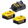 DEWALT Pack 2 batteries 18V 5Ah + chargeur - DCB115P2