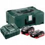 METABO Pack 2 batteries 18V 4+5,5 Ah LiHD charg. Metaloc - 685136000