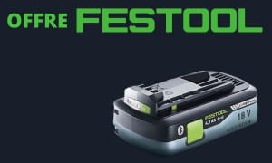 Festool | Batterie haute puissance 18V 4Ah offerte | Outils Festool 18V